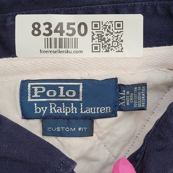 Ralph-Lauren Stripes Polo Shirt XL/2XL 24x28 Red White Crest - Picture 6 of 14